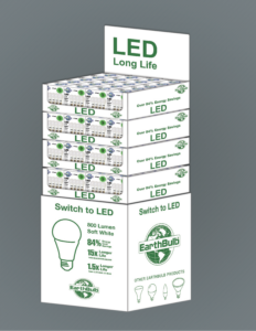 LED EarthBulbs in Soft White Store Display